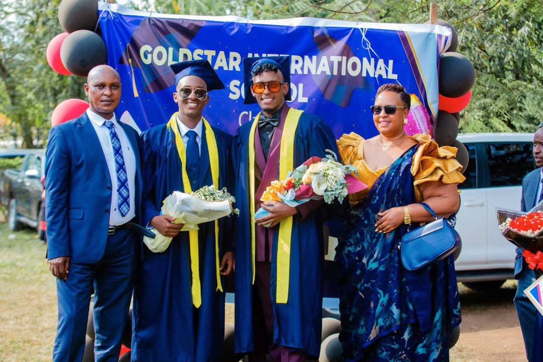 Graduates with school supporters